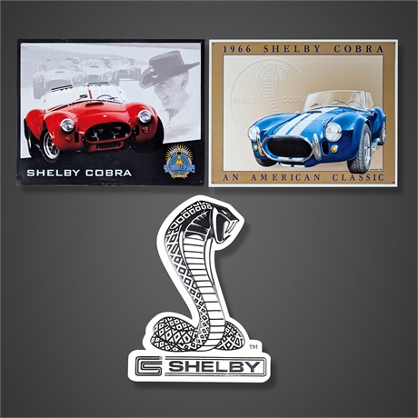 Shelby Cobra Steel Sign Lot 1966 Cobra 40th Anniversary