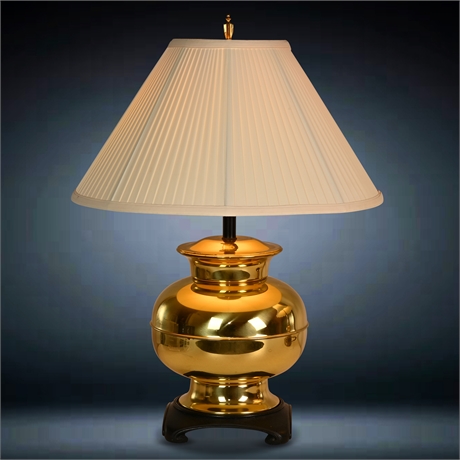 Mid-Century Brass 'Ming' Style Lamp