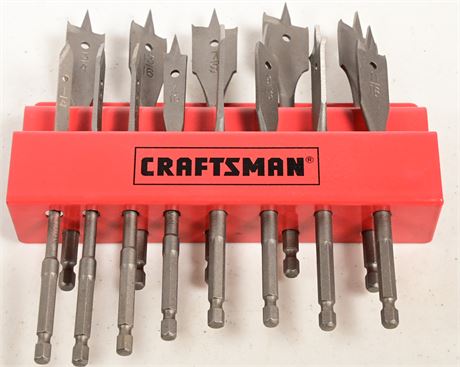 13 Piece Craftsman Spade Drill Bits 1/4" to 1"