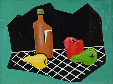 James Belton Bonsall, Modern Still Life, Oil on Canvas, 20" x 16"