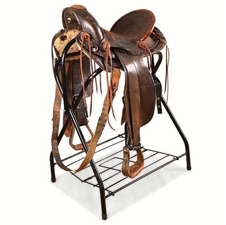 H.H. Heiser Denver Working Saddle – Early-Mid 20th Century Western Classic