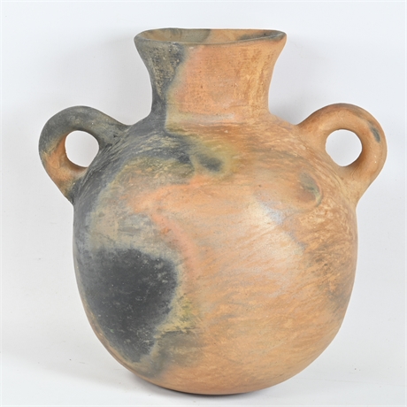 Double Handle Earth Fired Vessel