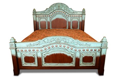 Turquoise Concho King Bed