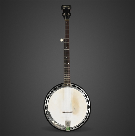 Epiphone EB-98 5-String Resonator Banjo, Japan 1970s — Hard Case, Accessories