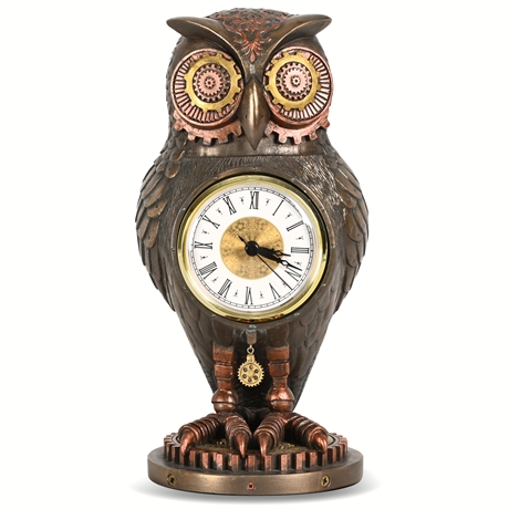 Steampunk Owl Clock by Veronese