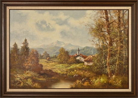 Lothar Baumann Original Oil on Canvas