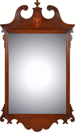 Mahogany Chippendale Style Wall Mirror