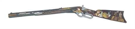 Rebecca Courtney Wood Rifle Shaped Painting