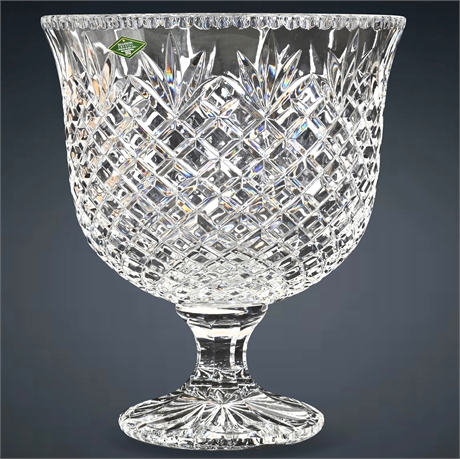 12" Shannon Crystal Footed Pedestal Bowl