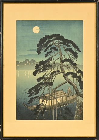 Koho Shoda 'Moon Lit Pine & Pleasure Boat'