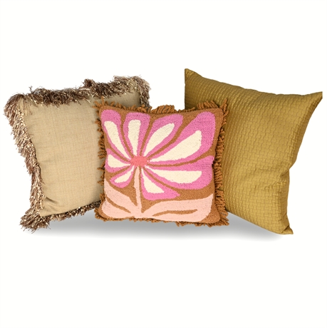 (3) Decorative Accent Pillows