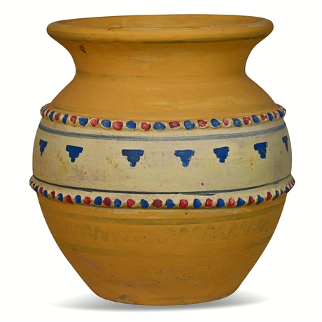 17" Hand Painted Pot from Mexico