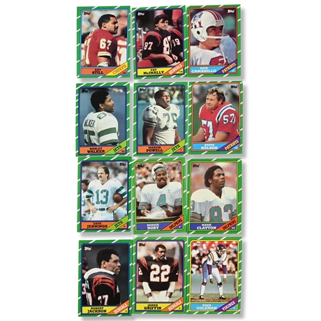 1986 Topps Football Card Collection