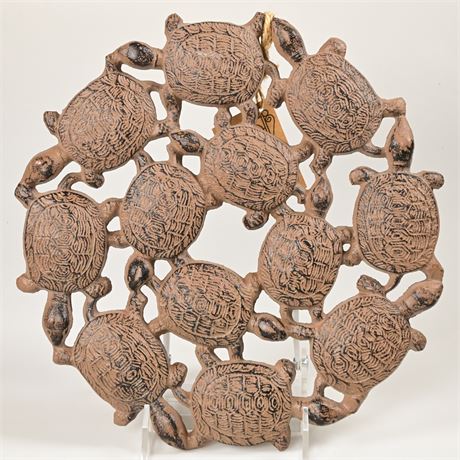 GiftCraft Inc. Metal Works Cast Iron Turtles