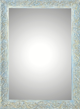 Antique Cast Plaster Mirror