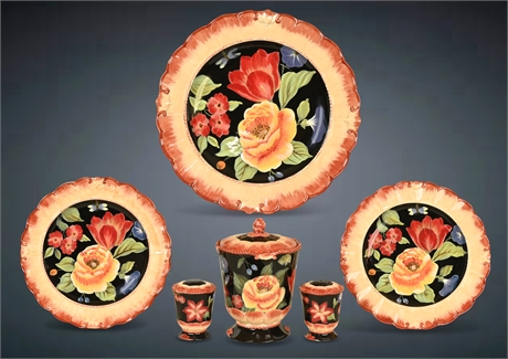 Stein Mart Floral Serving Accents - 6 Piece Set