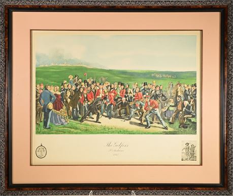 Rare 1847 Charles Lee Engraving, Hand Colored