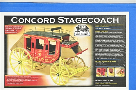 Concord Stagecoach Model by Bob Crane- Model Trailways