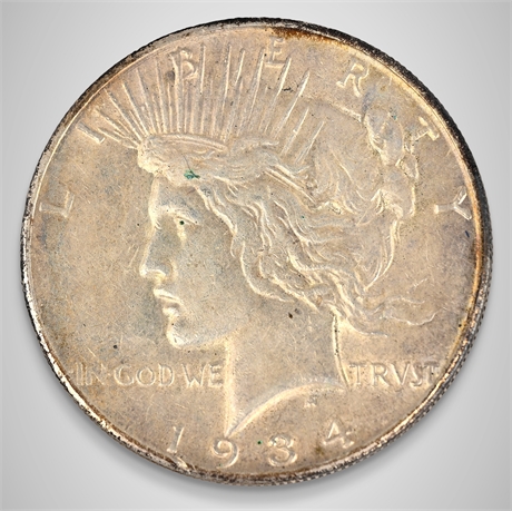 1934-S Peace Silver Dollar – San Francisco Mint – .900 Silver