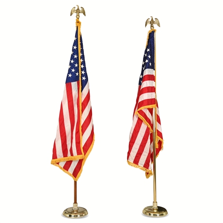 Pair US Flags