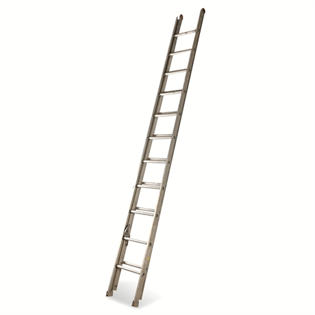 24' Aluminum Extension Ladder — Fully Functional, Tested  Description: This 24-f