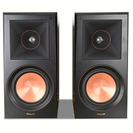 Klipsch RP-600M Bookshelf Speakers – Ebony Finish, 100W, Pair