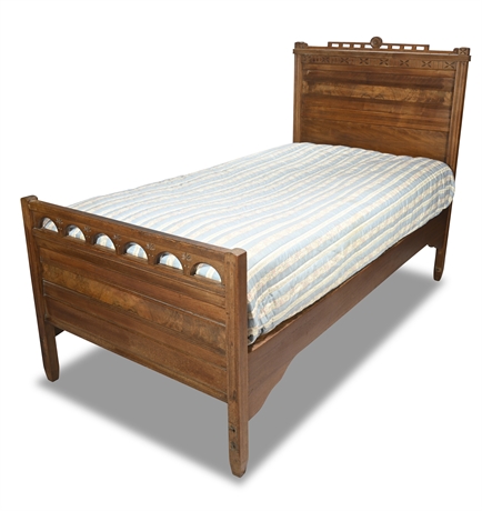 Antique Eastlake Twin Bed