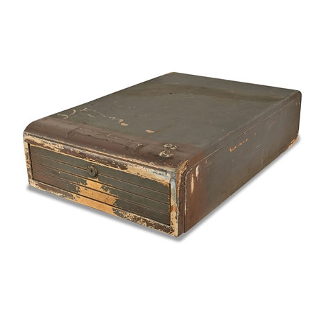 Antique American Mechanical Cash Drawer, Spring-Release Counter Model