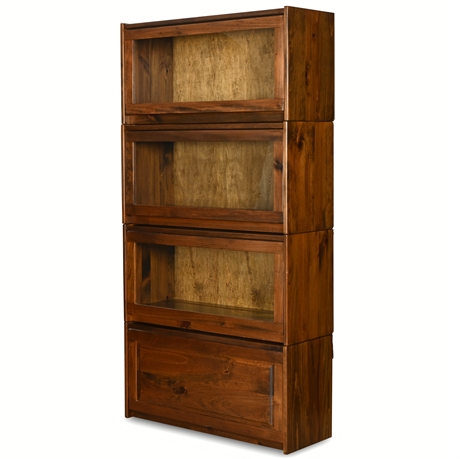 Craftsman Made Solid Pine Barrister Bookcase