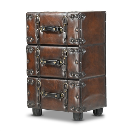 Faux Leather Chest