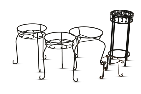 Assorted Iron Plant Stand