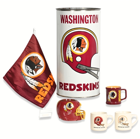 Washington Redskins Vintage 1970s Memorabilia Set