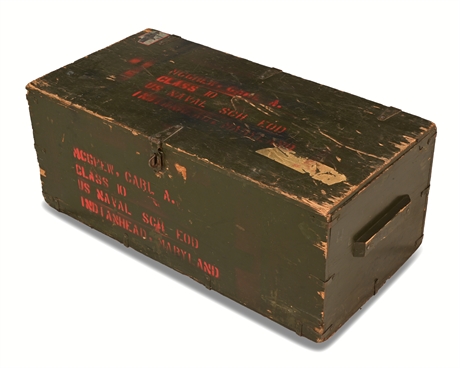 Vietnam Era Distressed Green Army Crate
