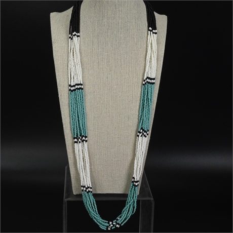 10 Strand Beaded Necklace