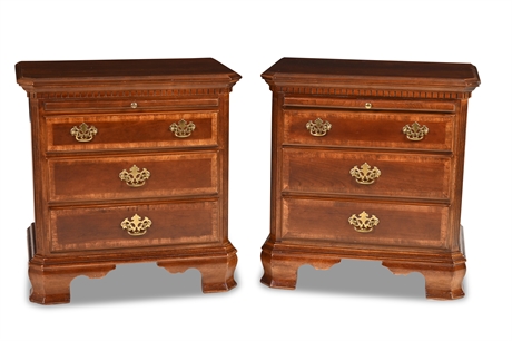 Pair Mahogany Occasional Chests By Kincaid Furniture