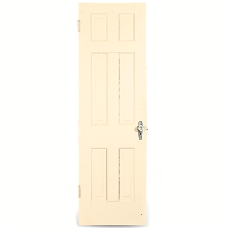 79" X 24" Antique Six Panel Solid Wood Door