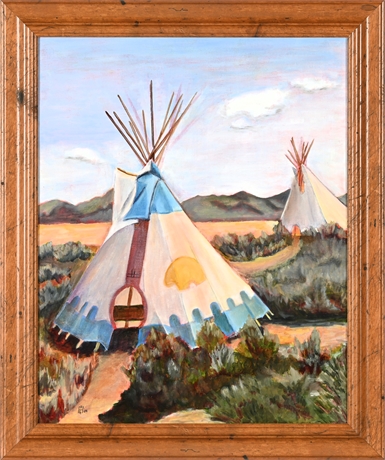 Desert Sentinels: The Quiet Guardians - Original Oil by Holly Goettelmann