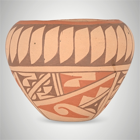 Paul Vigil Jemez Pueblo Polychrome Pottery Bowl, NM