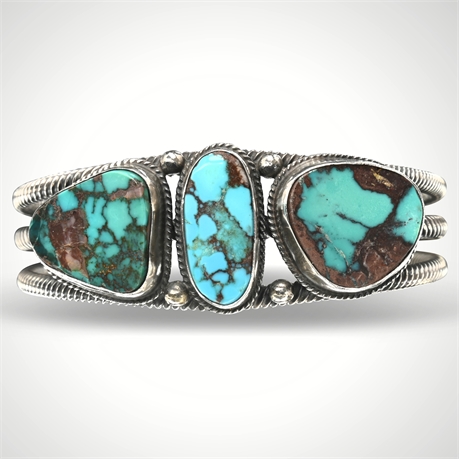 Verdy Jake Turquoise & Sterling Silver Cuff Bracelet