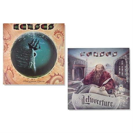 Kansas “Point of Know Return” & “Leftoverture” Vintage Vinyl LP Lot
