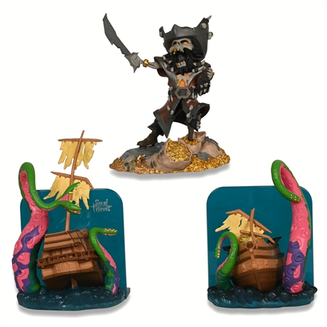 Loot Crate Kraken Bookends and Sea of Thieves