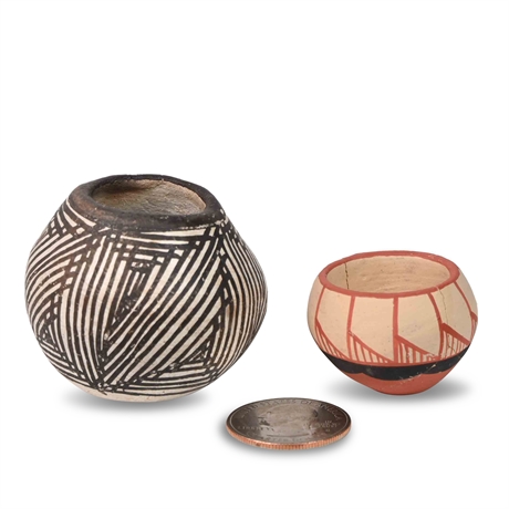 As Is Acoma Pueblo Miniature Pots