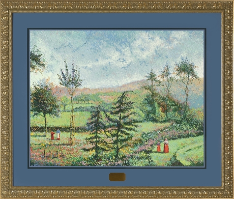 H. Claude Pissarro ‘Garden of Yves Saint Laurent’ Signed Serigraph