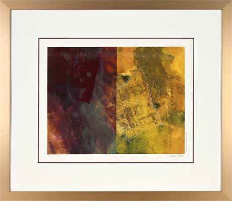 Detrick Cooter “Street of Dreams II” Mixed Media — Framed & Matted
