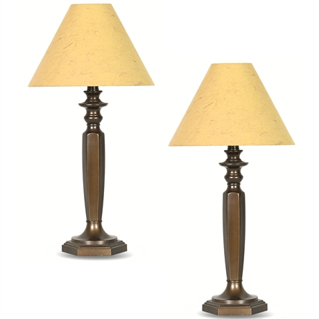 Pair 22" Table Lamps