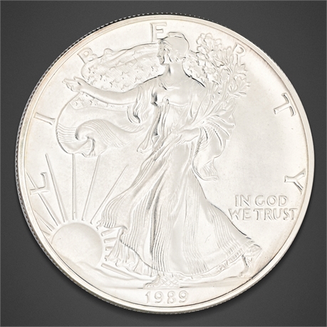 1989 United States Silver Eagle – One Dollar, Silver