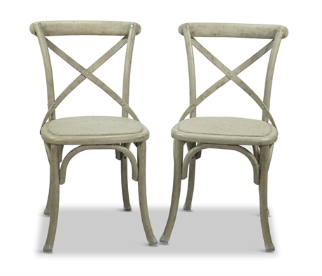 Pair Rustic Thonet Chairs