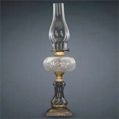 Antique P&A Kerosene Lamp