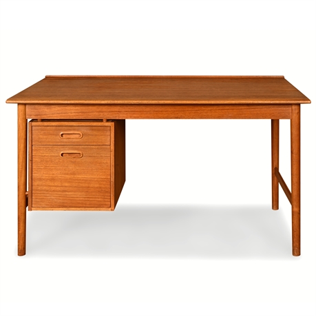 Yngvar Sandström Teak Desk for DUX, Sweden, 1960s