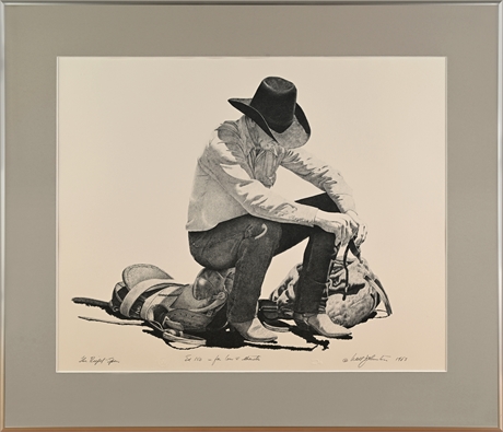 Walt Johnston "The Right Spur" — Presentation Proof, Ed. 150, 1983